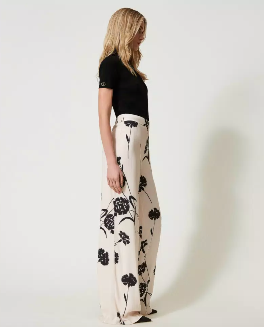 Floral Trousers - Twinset