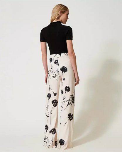 Floral Trousers - Twinset