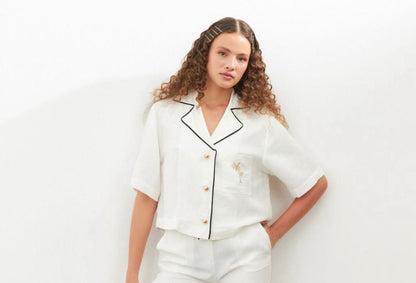 SETRE - Two Pieces Suit Ecru