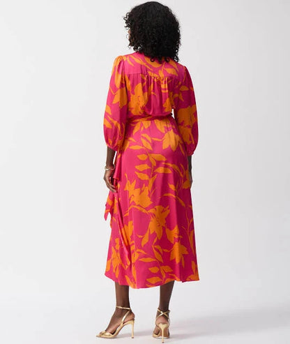 Floral Wrap Dress - Joseph Ribkoff