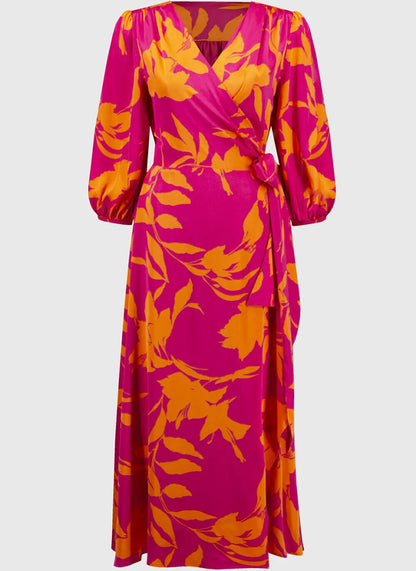Floral Wrap Dress - Joseph Ribkoff
