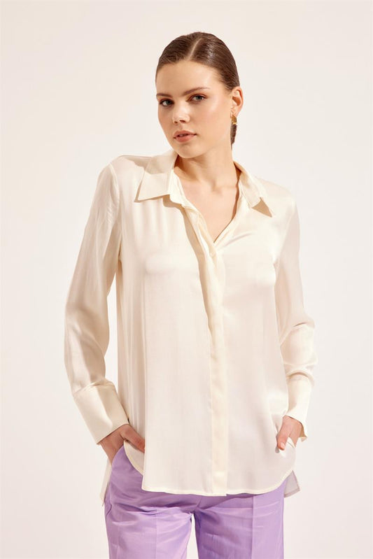 Store Celeste Fall Shirt Ecru