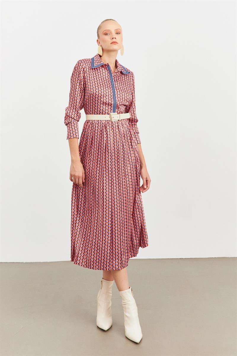 Store Celeste Fall Dress Purple Red